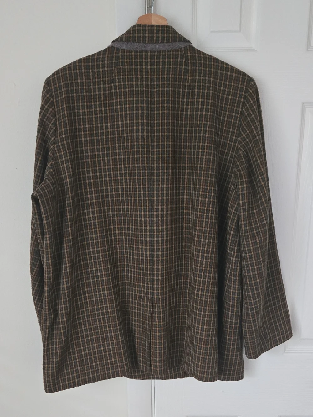Madewell Caldwell Double-Breasted Blazer Oversized Checkered Pocket Lined NWOT